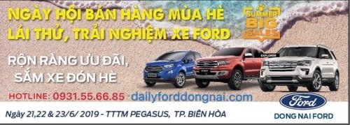 Chương trình lái thử tháng 6/2019 Ford Biên Hòa - Đồng Nai
